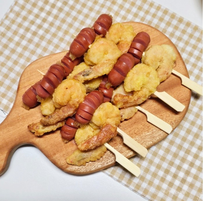 Shrimp & Sausage Skewer