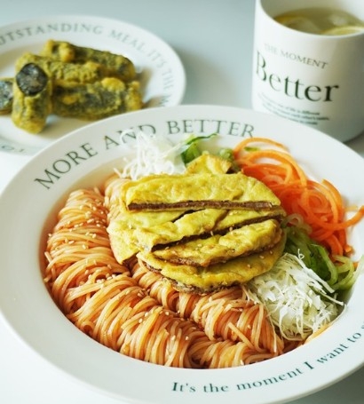 牛肉チヂミ「ビビンバ麺」