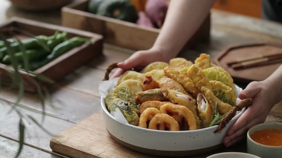 Fried food using saongwon products (1)