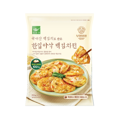 한입아삭 백김치전 510g